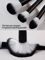 20pcs Makeup Brushe set Premium Synthetic Powder Foundation brush +Sparkling storage bucket and 6 makeup sponge powder puffs