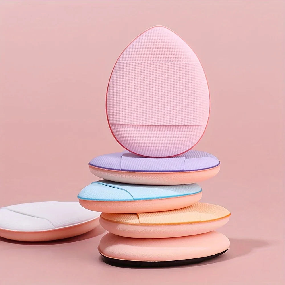 10pcs Finger Air Cushion Sponge Powder Puff Set, Makeup Puff, For Liquid Foundation, Powder Foundation, Concealer.