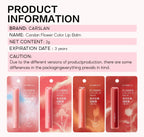 4 Colors Lip Balm Flower Essence Extra Moisturizing Natural Lasting Lip Plumper Non Sticky Lip Gloss Makeup Lip Care Cosmetics