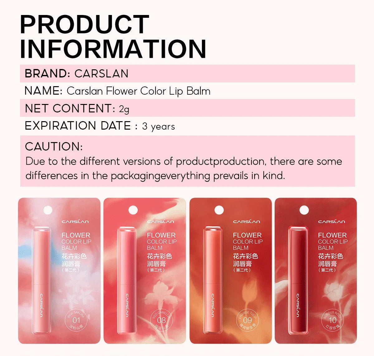 4 Colors Lip Balm Flower Essence Extra Moisturizing Natural Lasting Lip Plumper Non Sticky Lip Gloss Makeup Lip Care Cosmetics