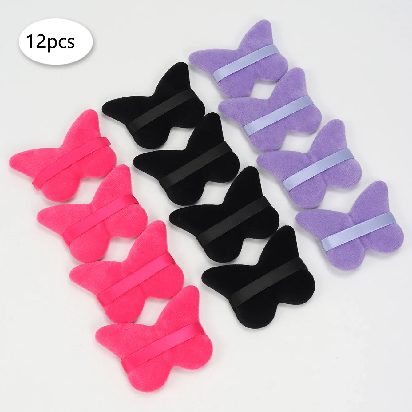 6/12/24Pcs Powder Puff Wet Dry Use for Loose Powder Liquid Cosmetic Soft Plush Powder Puff Makeup Foundation New in Trending