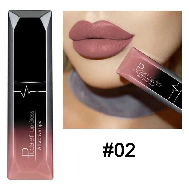 21 Colors Nude Matte Lipstick Liquid Moisturizer Waterproof Lasting Non-stick Cup Velvet Lip Gloss Women Lips Makeup Cosmetics