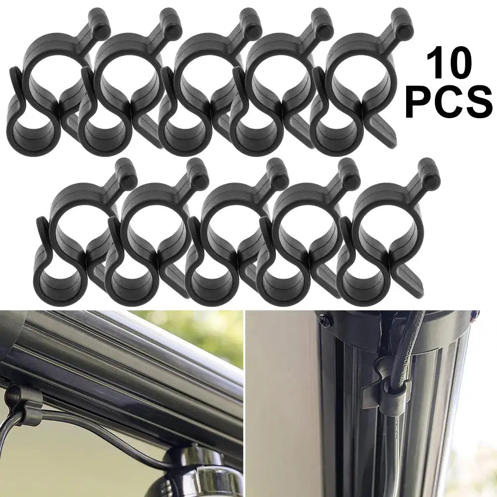10 Pcs Camping Awning Hooks Clips RV Tent Hangers Light Hanger For Caravan Camper Multi Use RV Traveling Tent Clip Light Hanger