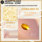 BEAUTY GLAZED Liquid Foundation,Silky Texture Full Coverage,Lightweight Oil Control Long Wearing Natural Flawless Foundation