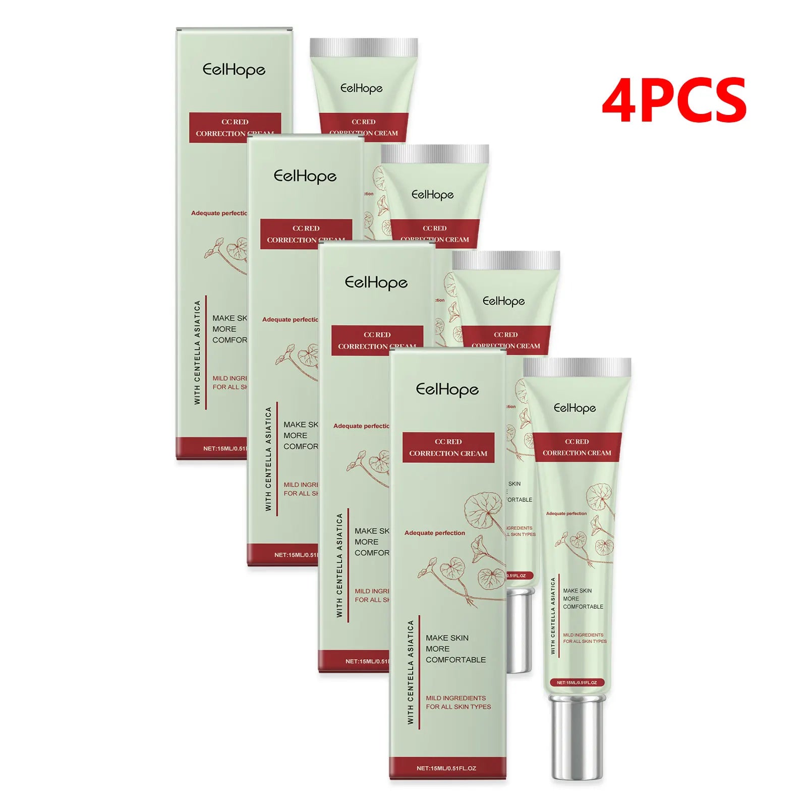 Centella Asiatica CC Cream Foundation Color Correcting Facial Repair BB Cream Full Coverage Natural Concealer Whitening Liquid