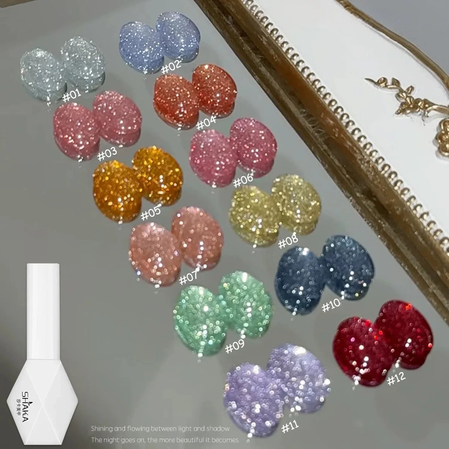 1-12pcs SHAKA Summer Autumn Huayu Xingchen Orange Green Red Gel Nail Polish 2025 New Halloween Versatile Nail Gel