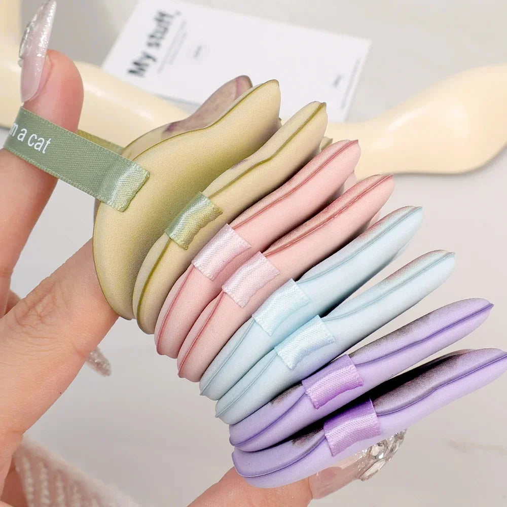 1-4pcs Cat Air Cushion Powder Puff Double-sided Wet Dry Use Concealer Foundation Sponge Cushions Women Beauty Makeup Puffs Tools