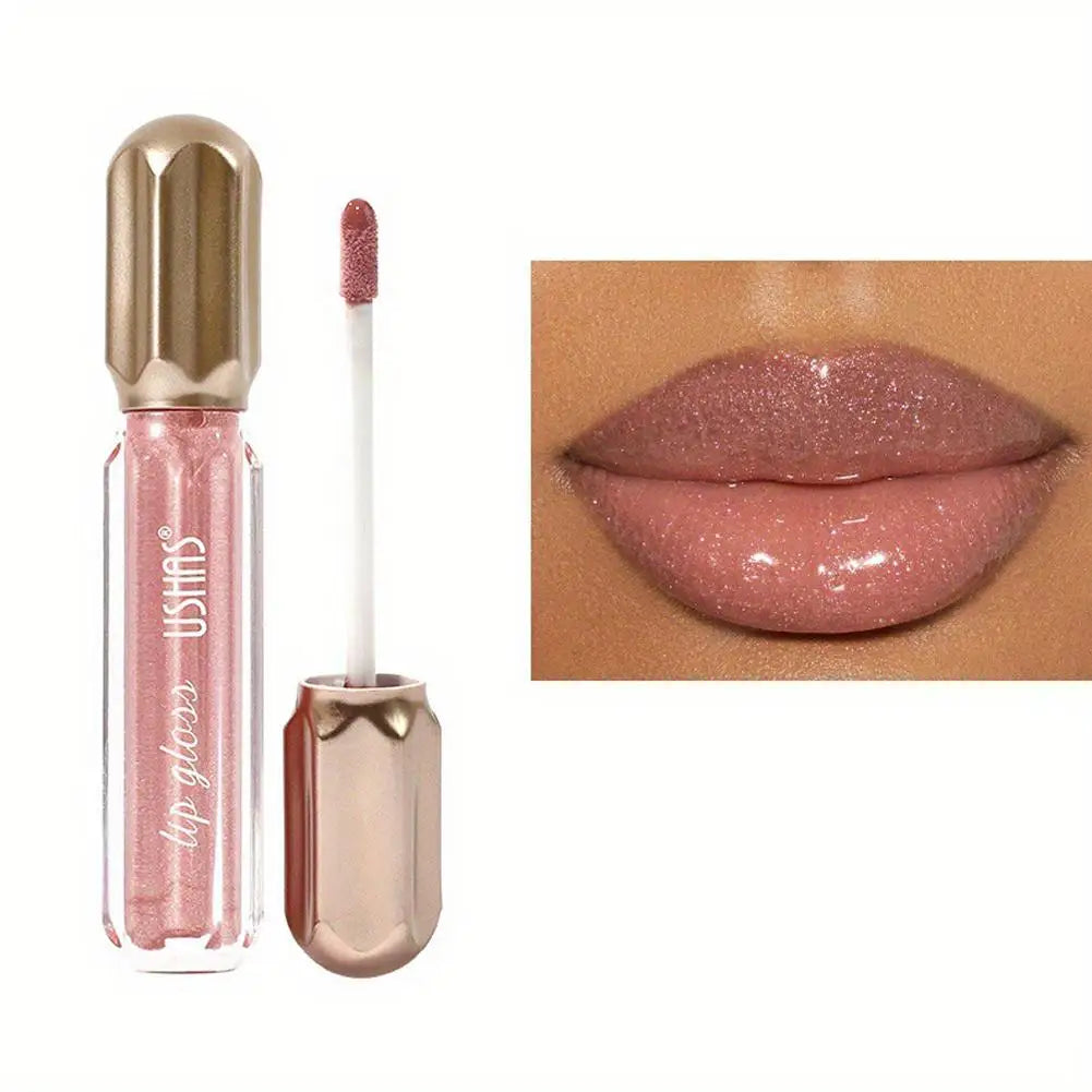 6 Color Mirror Pearl Lip Gloss Waterproof Long Lasting Moisturizing Liquid Lipstick Shimmery Glitter Lip Gloss Women Lip Makeup