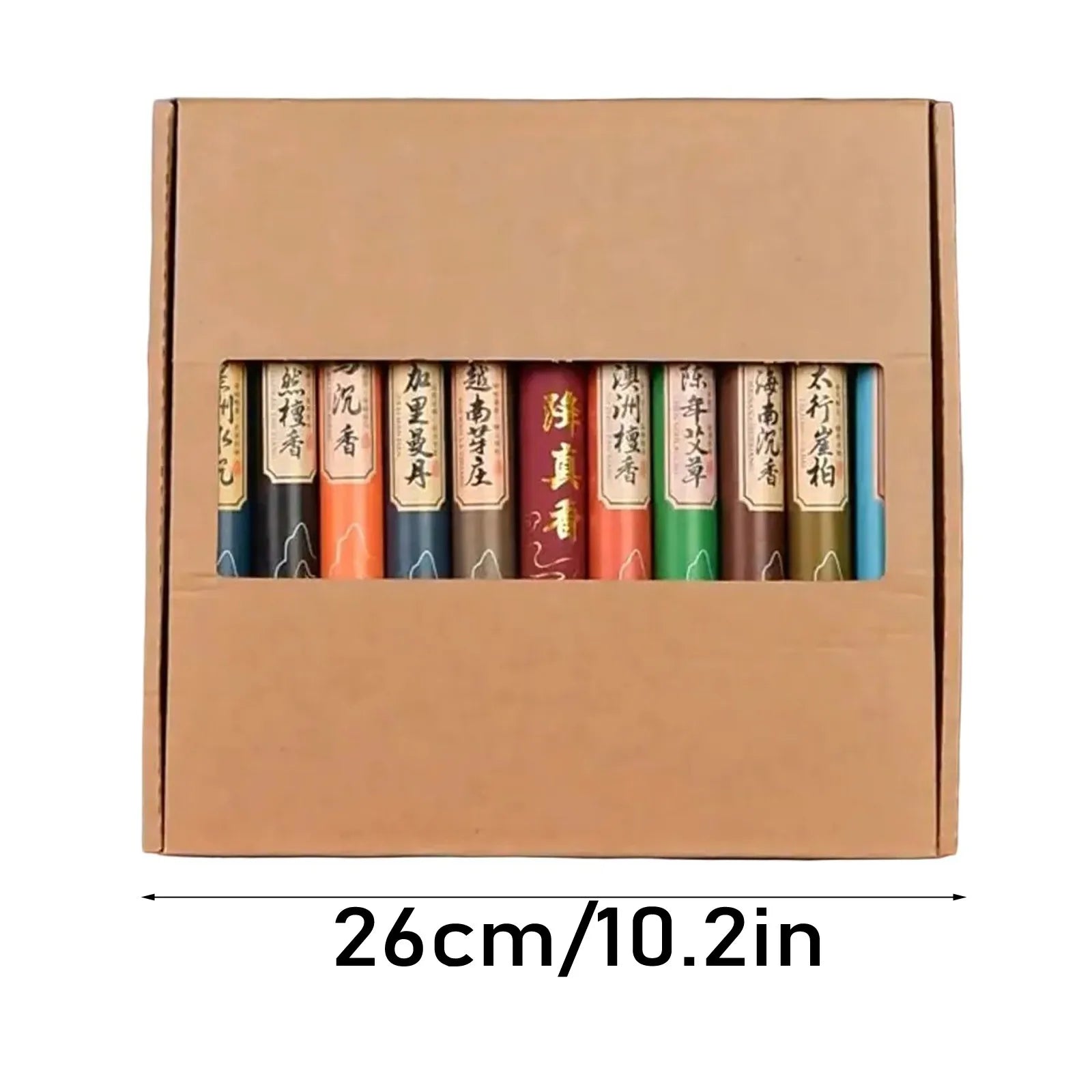 11 Fragrances Available With Gift Box In 20g Cans Approximately 40pcs/Can Natural Linear Sandalwood Stick Incense Long-Lasting
