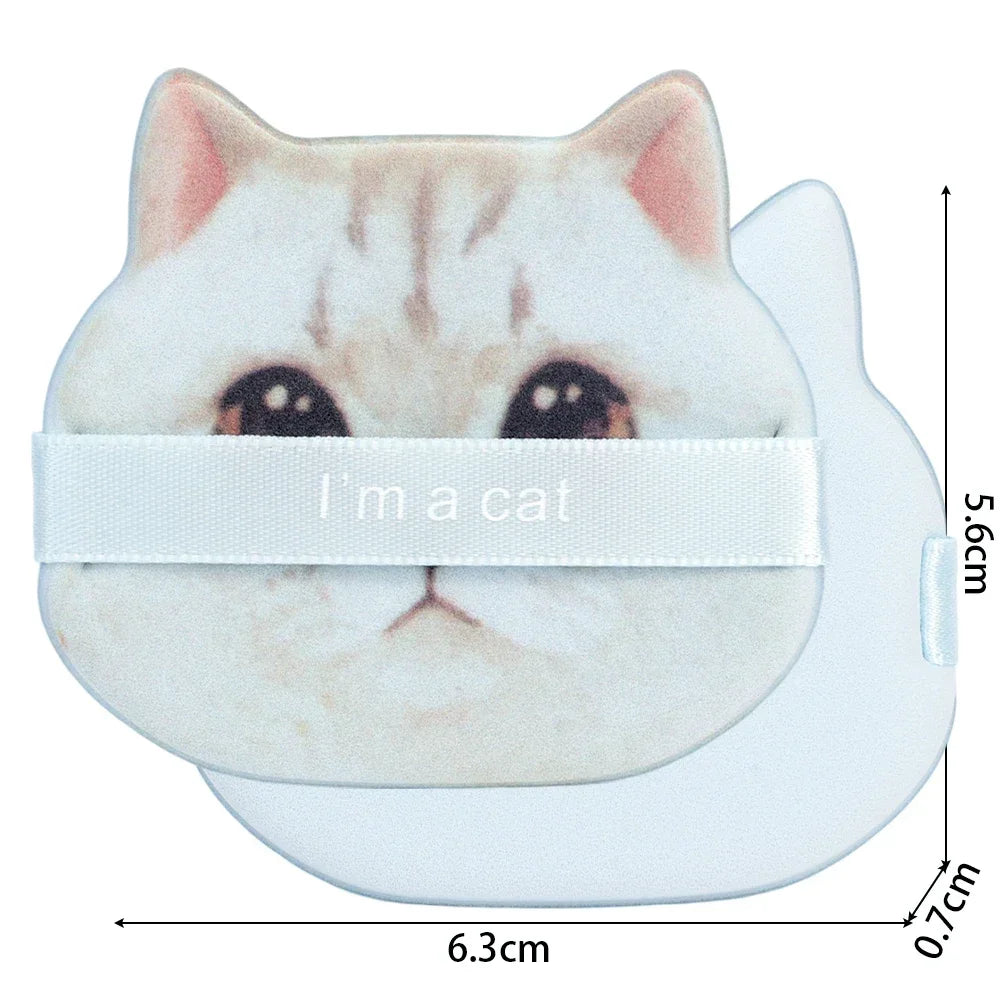1-4pcs Cat Air Cushion Powder Puff Double-sided Wet Dry Use Concealer Foundation Sponge Cushions Women Beauty Makeup Puffs Tools