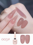 1-30pcs PSK Nude Pink Color Nail Art Ice Transparent Bare Color Nail Enamel 2025 New Net Red Popular White Gel Nail Polish