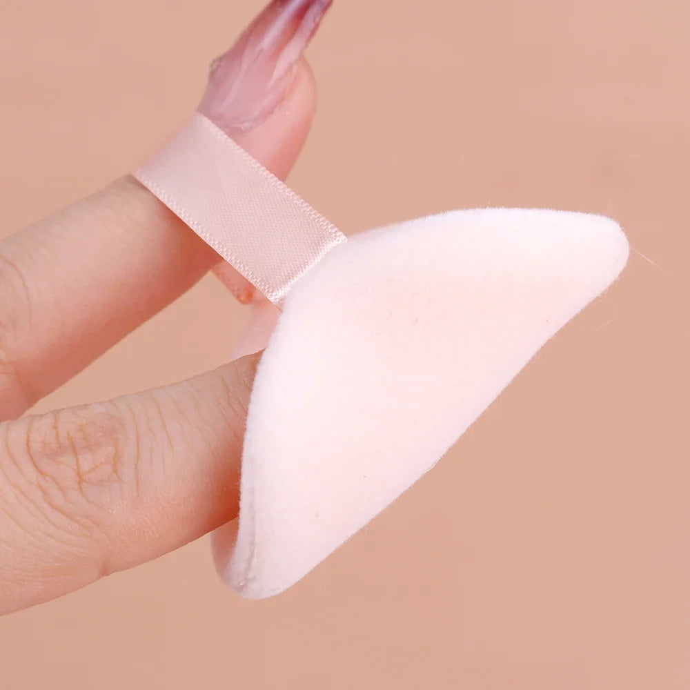 100PCS Round Shape Velvet Loose Powder Puff Plush Soft Washable Foundation Sponge Cosmetics Puff Professional Beauty Makeup Tool