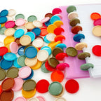 11pcs 24mm 28mm 32mm Loose-leaf Notebook Discbound Rings Discs Mushroom Hole Binding Ring Binder School Office Supplies