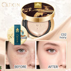 Catkin Phoenix Cushion Foundation Full Coverage, Sheer Satin Finish, Refill Included, Light Beige