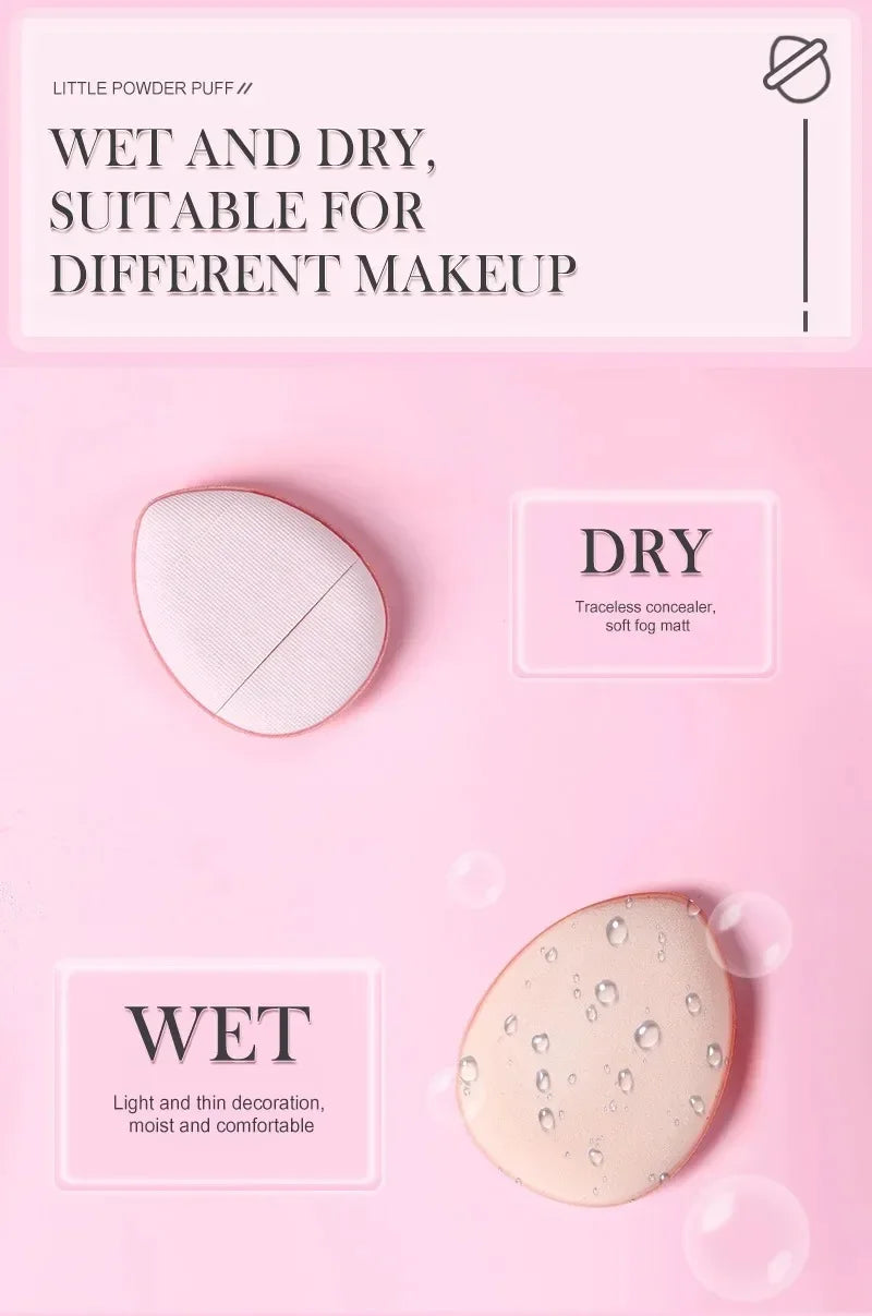 5/10Pcs Mini Finger Puff Foundation Small Air Cushion Powder Sponge Face Concealer BB Cream Cosmetic Applicator Makeup Tools