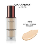 CHARMACY Foundation Makeup Base Liquid Concealer Professional Makeup Long Lasting Oil Control Matte Liquid Foundation Cosmetics