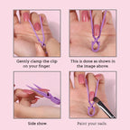 10Pcs Nail Clip Set Oil Polish Spill Proof Mixed Color Nail Art Coloring Protection Clips Manicure Tools To Prevent Leakage Off