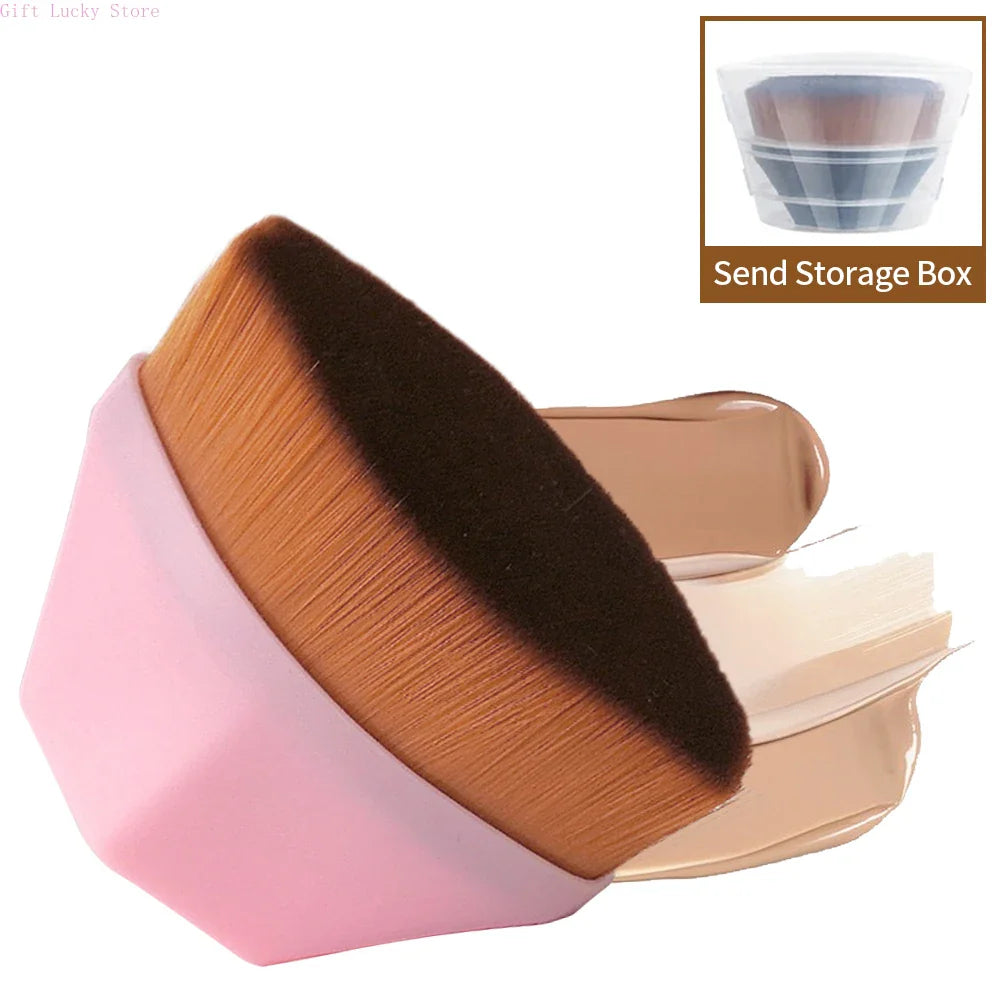 1PC Foundation Brushes Makeup Korean Professional Cosmetics BB Cream Powder Make Up Brush Short Handle Magic Foundation Brush