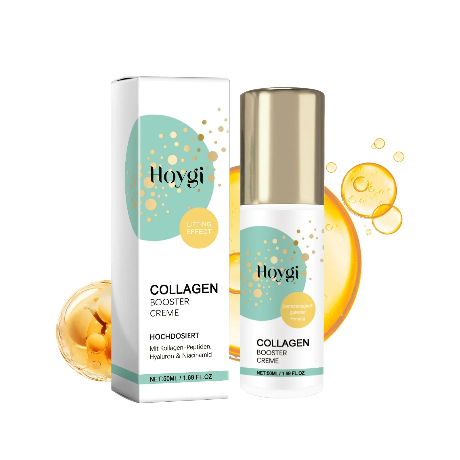 Collagen Peptide Face Lotion 50ml Anti Wrinkle Firms Hydrates Skin Boosts Barrier Niacinamide Moisturizer for Smooth Plump Skin