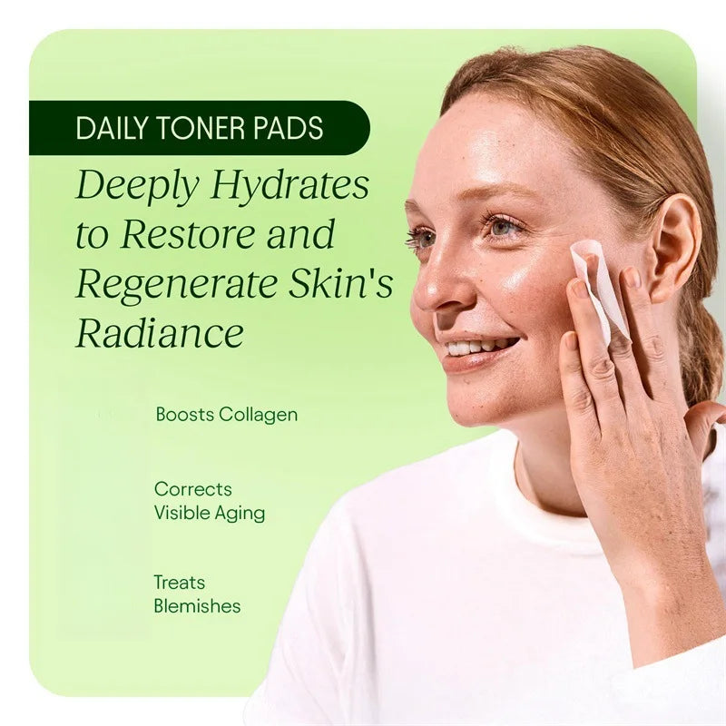 Collagen Pad Facial Toner Soothing Skin Tone Improve Sensitive Facial Skin sheets Deeply hydrating and nourishing to enhance
