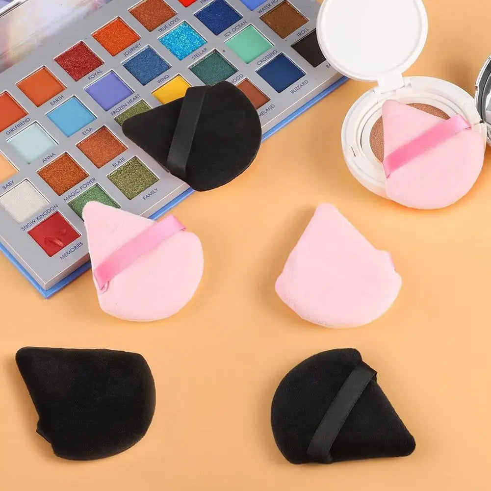 1pcs Washable Velvet Foundation Puff Triangle Powder Puff Soft Makeup Sponge for Face Make Up Eye Contouring Shadow