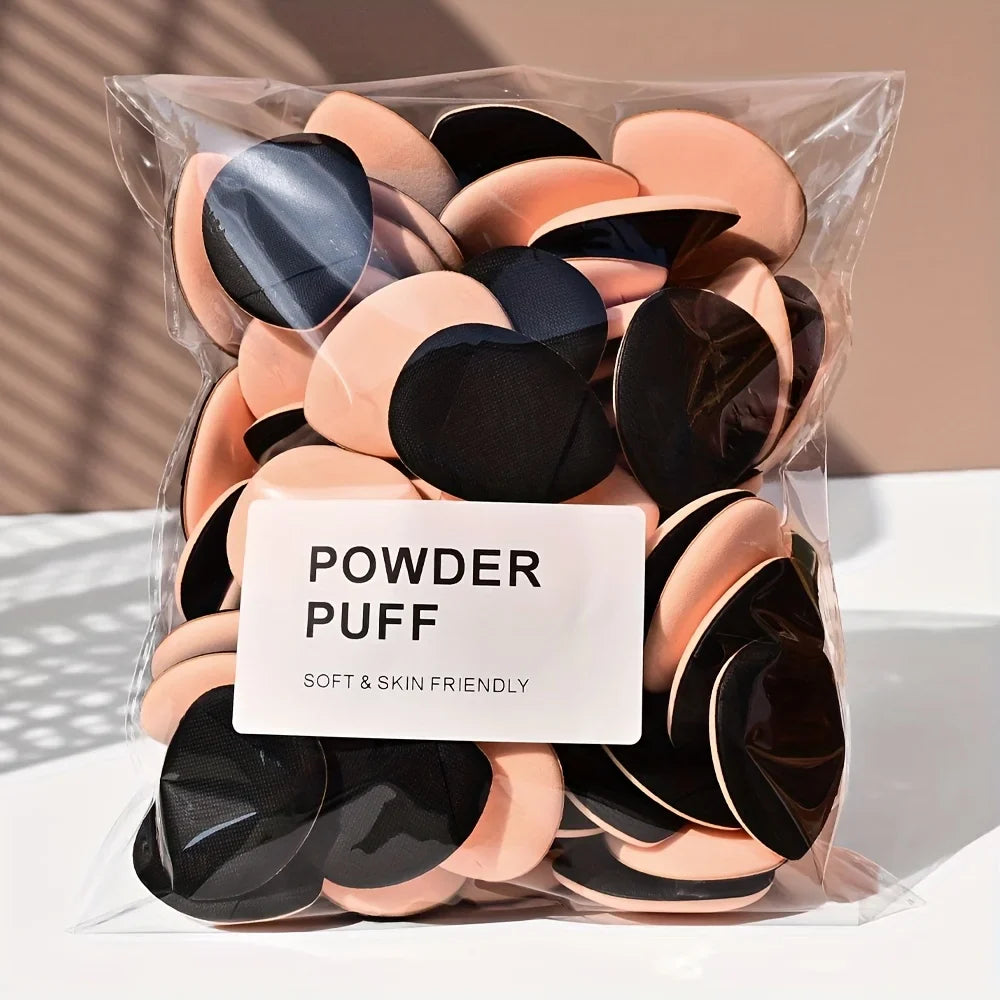 10pcs Finger Air Cushion Sponge Powder Puff Set, Makeup Puff, For Liquid Foundation, Powder Foundation, Concealer.