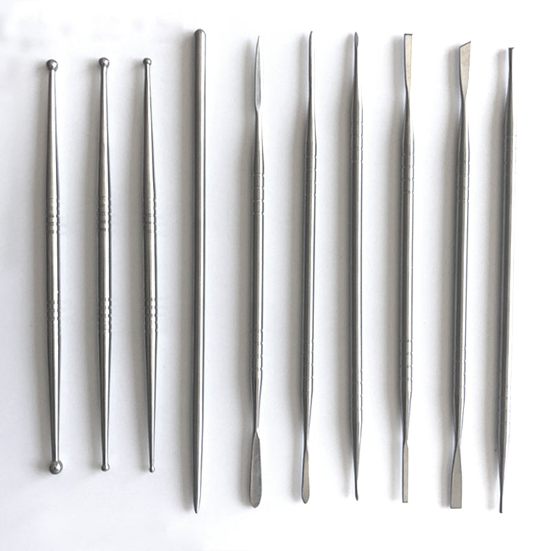 10pcs Stainless Steel Clay Sculpture Engrave Tools for Modeling Carving Crafts Ceramic Sculpting Tools Polymer Clay Molds