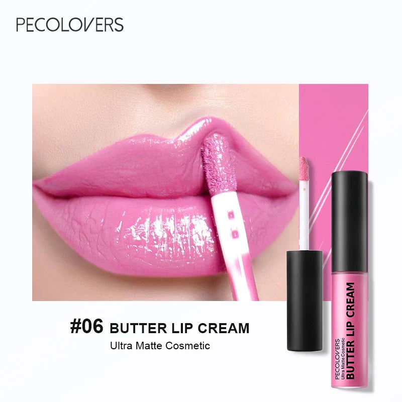 1PC Butter Gloss Non-Sticky Lip Gloss Long Lasting Nude Lip Makeup Hydrating Lip Gloss with Essential Oil Liquid Lipstick