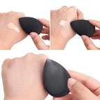 Black Makeup Sponge Eggs Soft Powder Beauty Egg Foundation Sponges Liquid Cream Cosmetics Puff Wet and Dry Use Makeup Tool Women