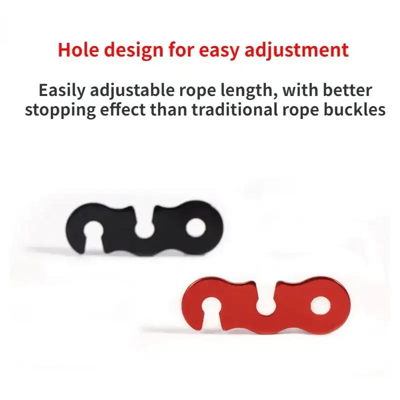 10pcs Adjustable S Type Camping Tent Cord Rope Buckle  Tensioners Fastener Kit Camping Equipment Hiking Accessories