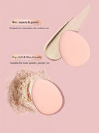 10pcs Finger Air Cushion Sponge Powder Puff Set, Makeup Puff, For Liquid Foundation, Powder Foundation, Concealer.