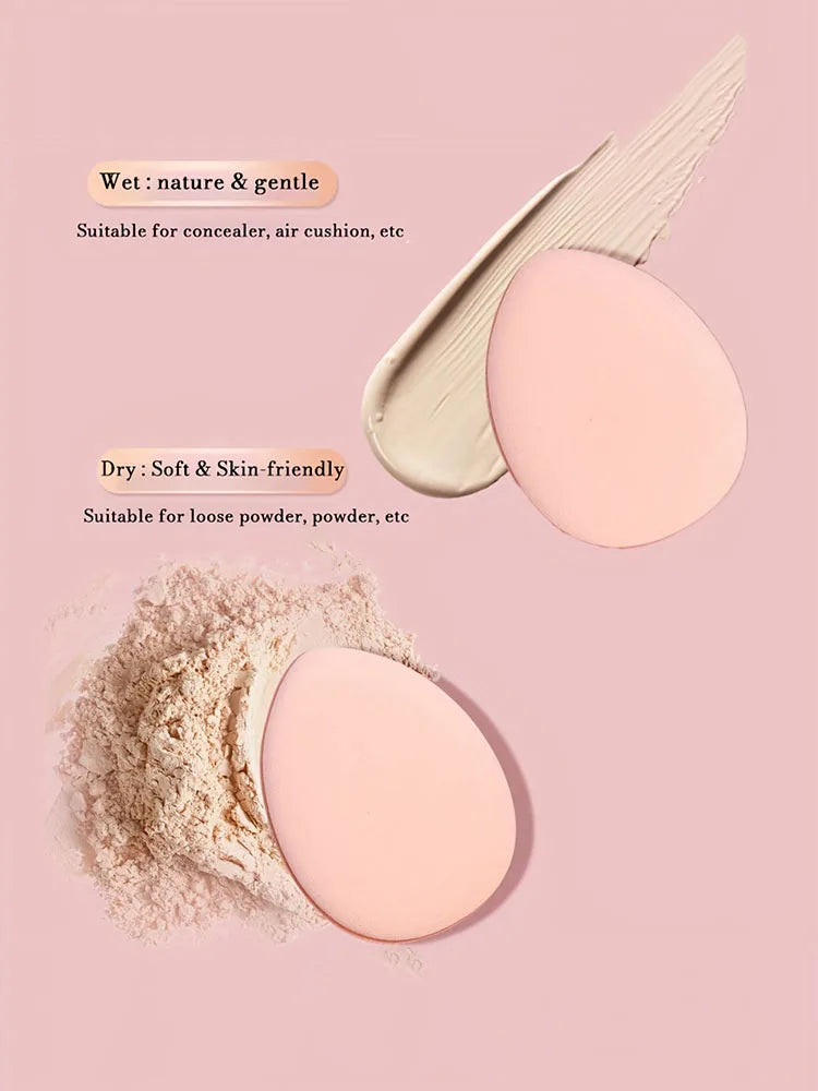 10pcs Finger Air Cushion Sponge Powder Puff Set, Makeup Puff, For Liquid Foundation, Powder Foundation, Concealer.