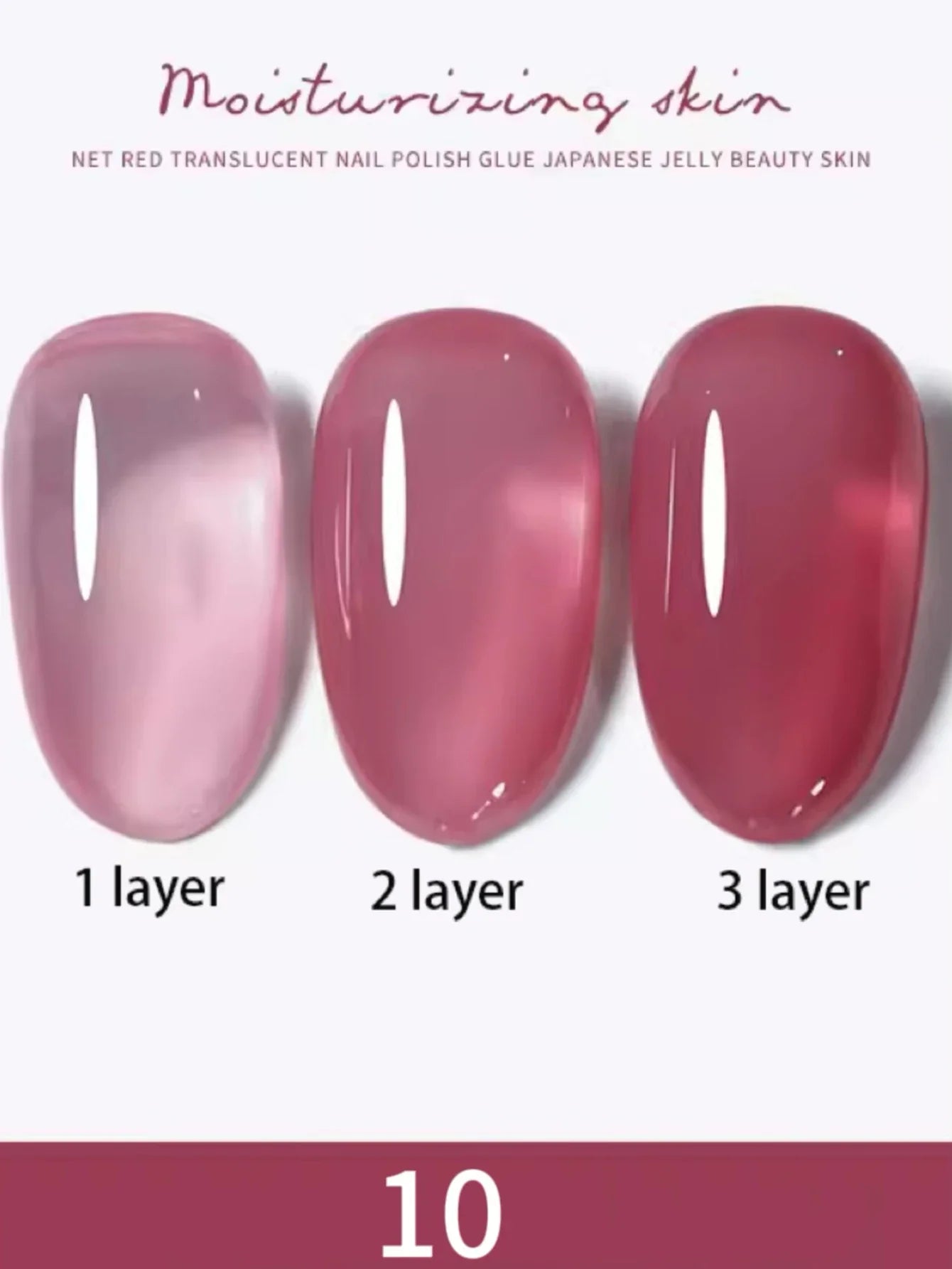 1-30pcs PSK Nude Pink Color Nail Art Ice Transparent Bare Color Nail Enamel 2025 New Net Red Popular White Gel Nail Polish