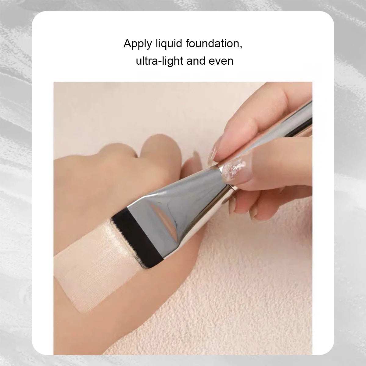 1/3 PCS Flat-head Foundation Brush Ultra-thin Brush Head Traceless Foundation Makeup Brush Cosmetic Tools