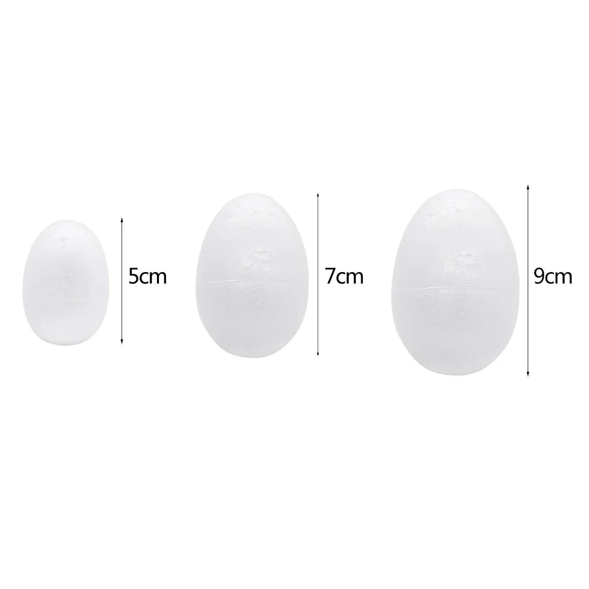 10/20pcs 5/7/9cm Easter Foam Egg Polystyrene Styrofoam Foam Egg Ball DIY Painting Bird Pigeon Eggs Eatser Party Decor Kids Favor