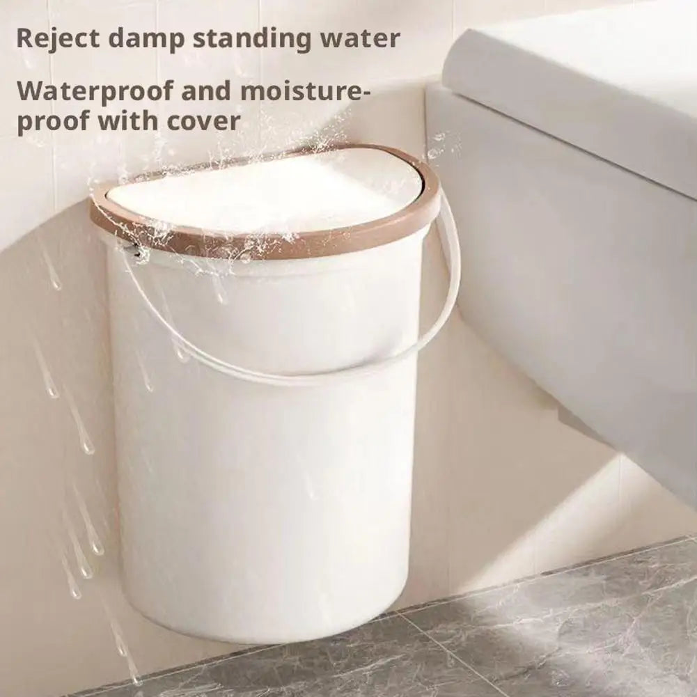 10L Trash Can Trash Bin With Lid For RV Camping Boats Motorhome Convenient For Installation On Doors Or Walls Car Trash