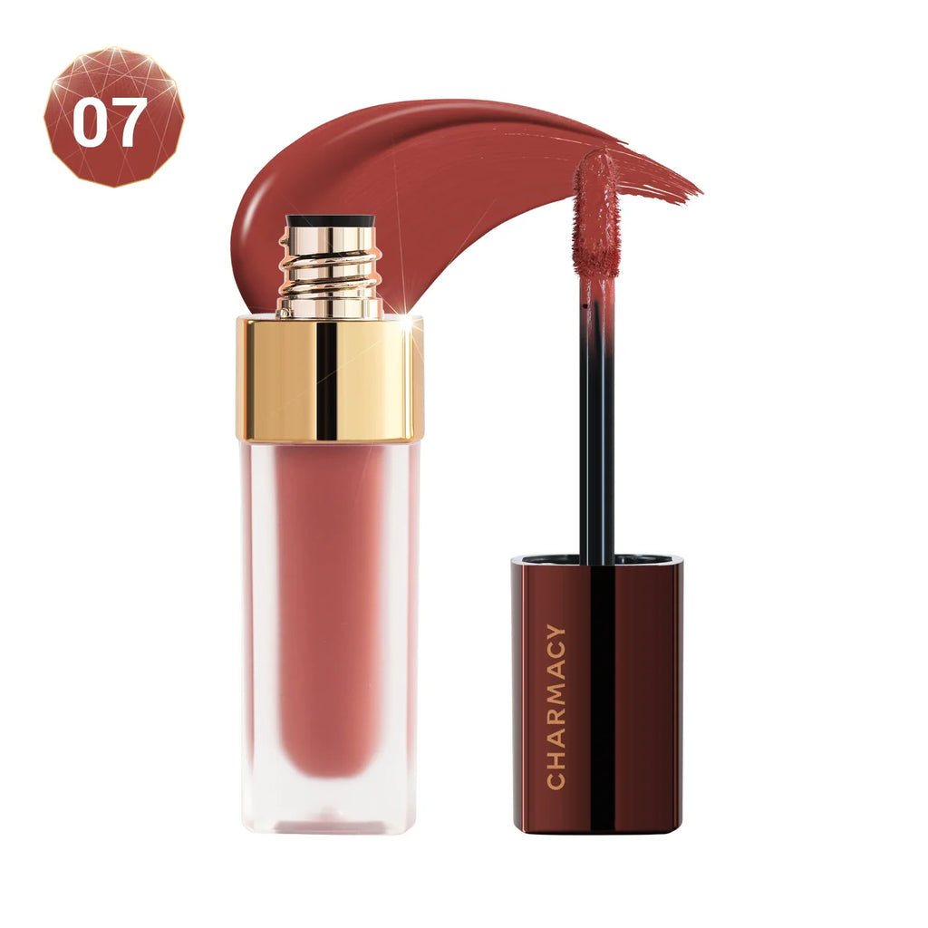 CHARMACY 8 Colors Lip Gloss Lasting Waterproof Velvet Moisturizing Liquid Lipstick Professional Non-stick Cup Lip Glaze Makeup