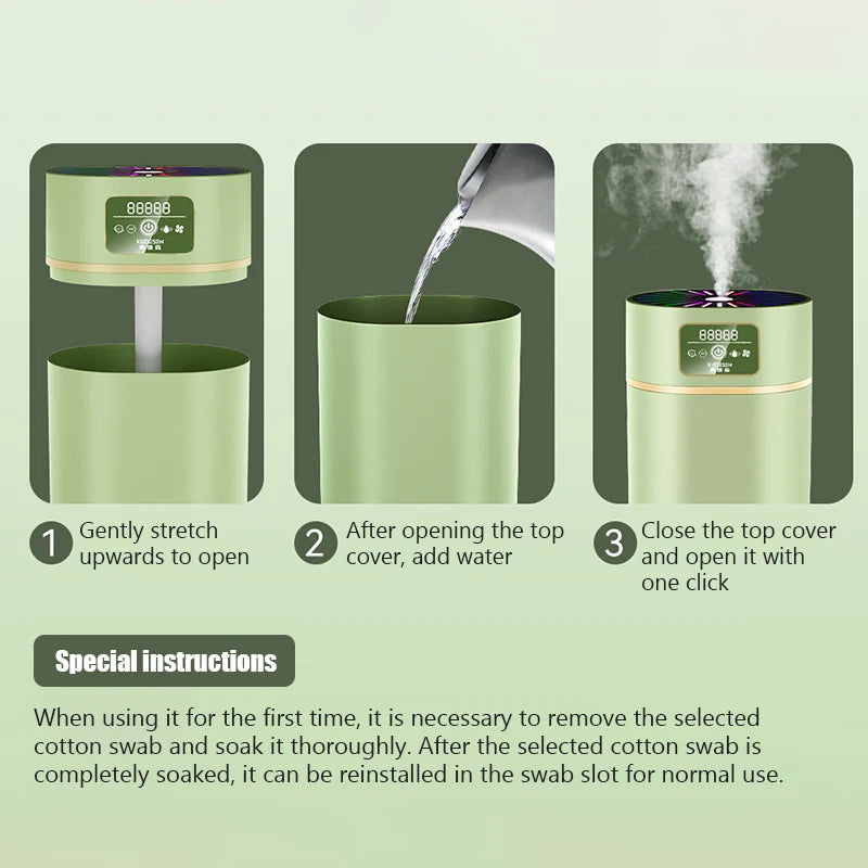 1100ml Household Mute Humidifier Bedroom Large Capacity Aromatherapy Air Diffuser with 7Colours Ambient Light Air Humidification