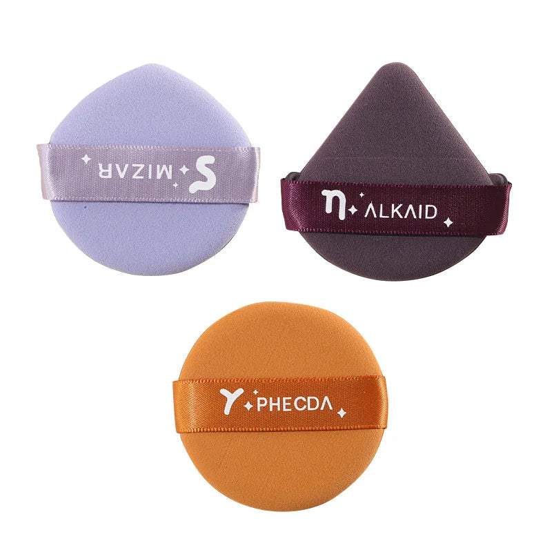 1PCS Round Square Triangle Shape Cosmetic Puff Soft Dry and Wet Dual-use Air Cushion Foundation Powder Sponge Puff Makeup Tools
