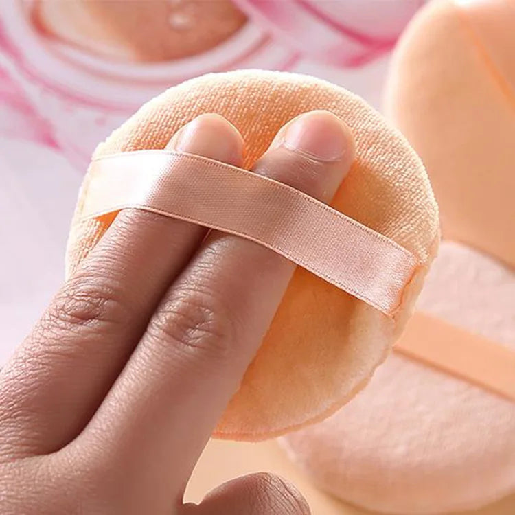 60/80/90mm Professional Round Shape BB Cream Powder Foundation Puff Portable Soft Cosmetic Puff Makeup Foundation Sponge