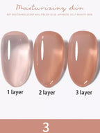 1-30pcs PSK Nude Pink Color Nail Art Ice Transparent Bare Color Nail Enamel 2025 New Net Red Popular White Gel Nail Polish