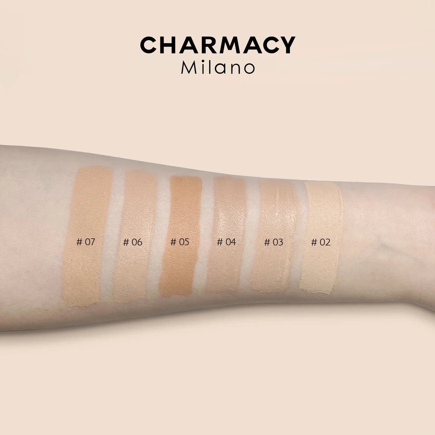 CHARMACY Foundation Makeup Base Liquid Concealer Professional Makeup Long Lasting Oil Control Matte Liquid Foundation Cosmetics