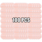 100PCS Round Shape Velvet Loose Powder Puff Plush Soft Washable Foundation Sponge Cosmetics Puff Professional Beauty Makeup Tool