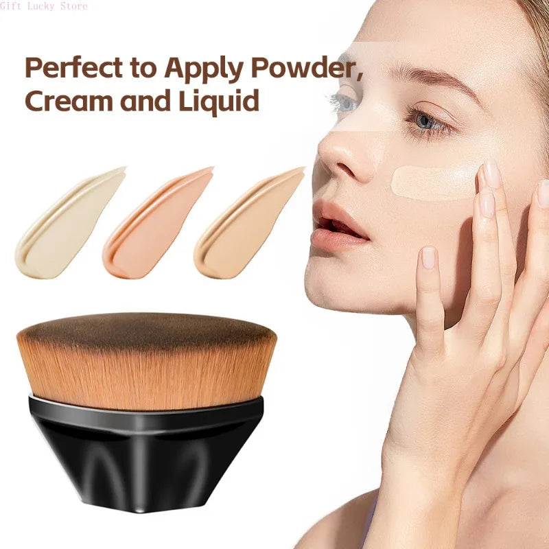 1PC Foundation Brushes Makeup Korean Professional Cosmetics BB Cream Powder Make Up Brush Short Handle Magic Foundation Brush