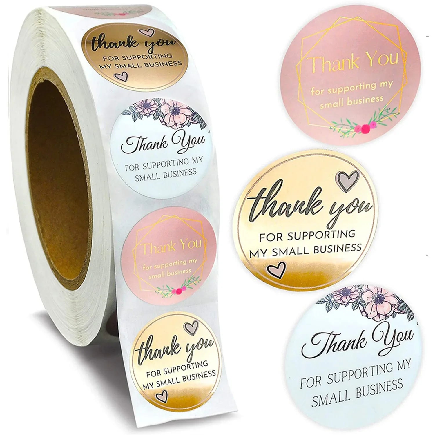 1.5 Inch Happy Easter Rabbit Stickers Sealing  Bunny Thank You  Sticker Roll for Gift Packging  Decor School Stationery Supplies