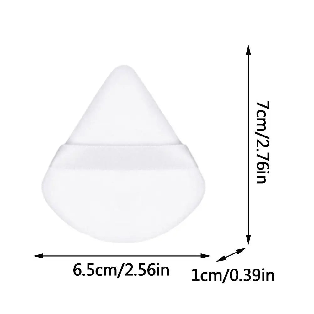 1pcs Washable Velvet Foundation Puff Triangle Powder Puff Soft Makeup Sponge for Face Make Up Eye Contouring Shadow