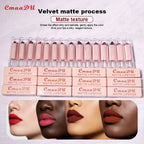 1 Pcs Velvet Matte Lipstick Long-Lasting Non-Stick Cup Waterproof Moisturizing Lip Gloss Fashion Classic Shades For Daily & Date