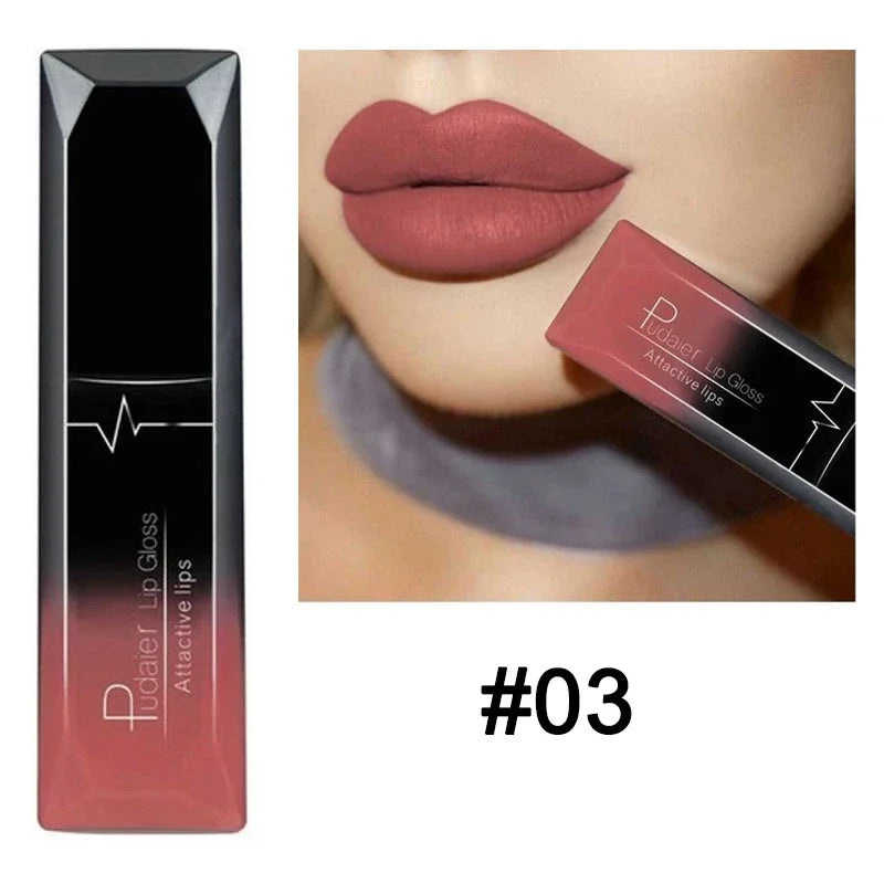 21 Colors Nude Matte Lipstick Liquid Moisturizer Waterproof Lasting Non-stick Cup Velvet Lip Gloss Women Lips Makeup Cosmetics