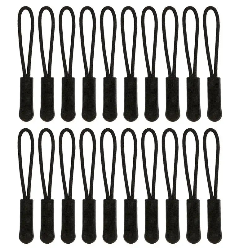10/11/20/21Pcs Replacement Zipper Pulls Cord Extender for Backpacks Jackets Luggage Purses Handbags