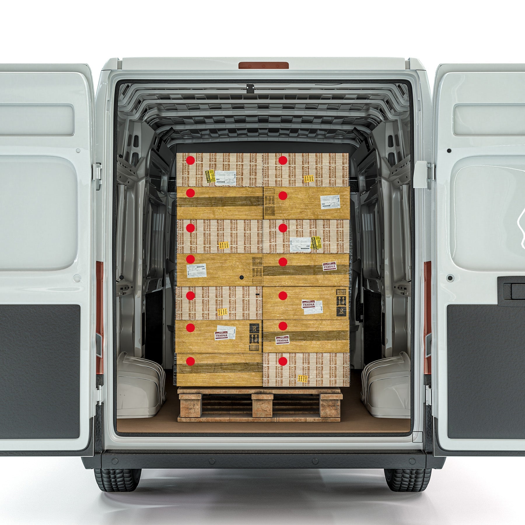 4" Permanent Round, Color-Code Dots: 100/Pack